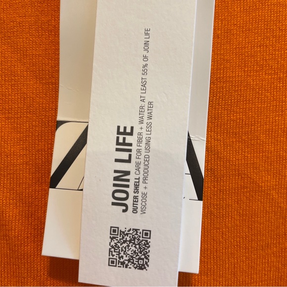 Zara 9598/012/615 Women Orange Mock  Neck LS Viscose/Nylon/Linen Pullover  Top M - Picture 3 of 9